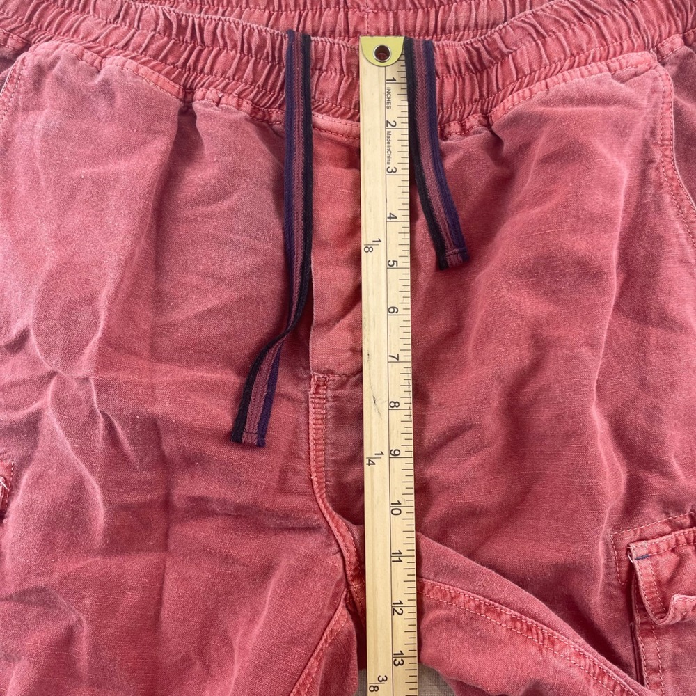 Men's Cargo Shorts - Washed Red - Picture 5 of 8